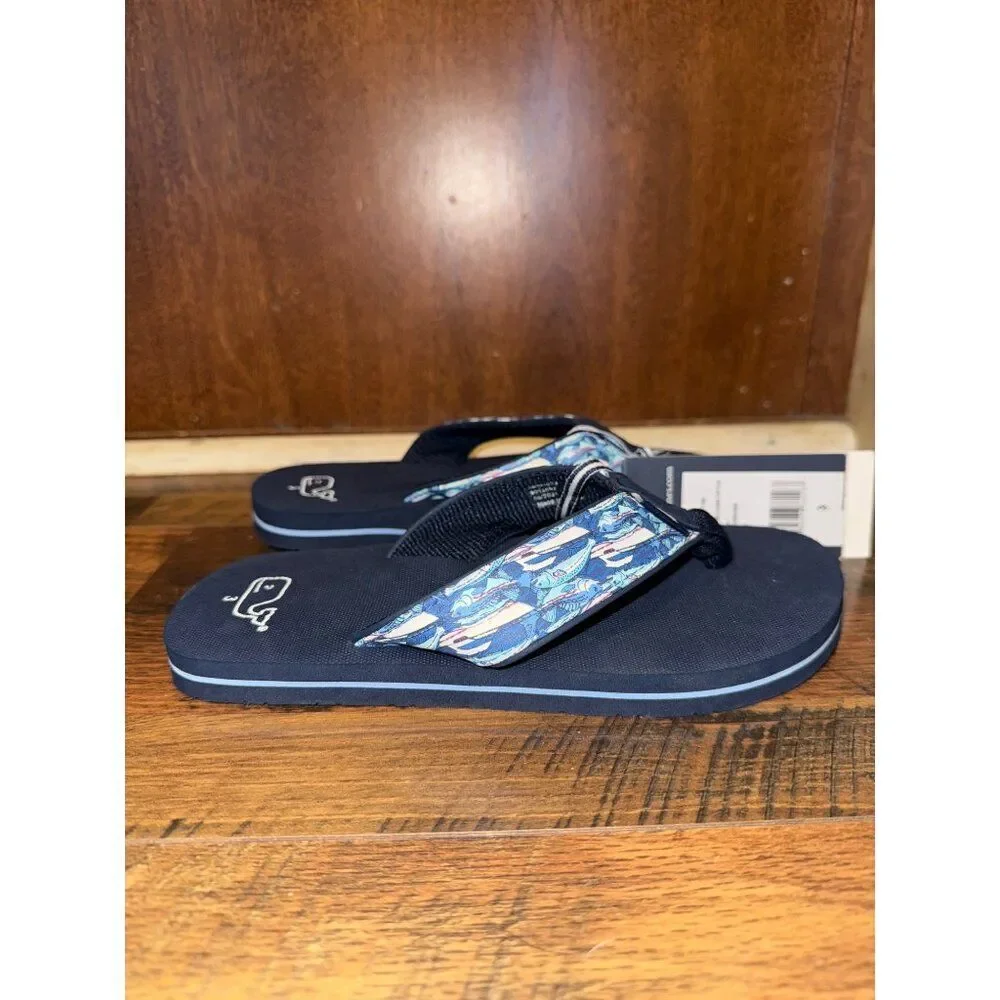 NWT Vineyard Vines Fish Derby Classic‎ Flip Flop Size 3